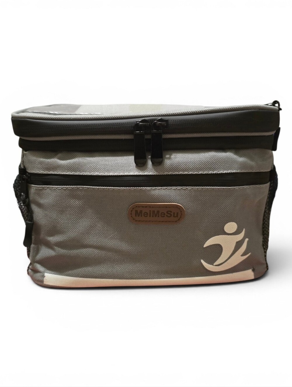 NWT Beige‎ Gray Bike Handlebar Bag/Cooler Multi-Use #hiking #beach #vacation